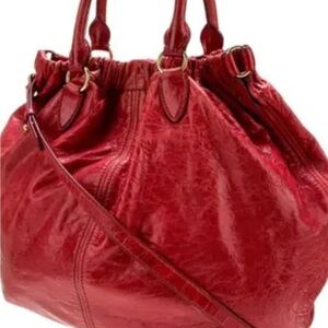 Miu Miu Arm Candy vintage red cross body tote Slouchy Shape, LOVE this bag 🔥🥰🔥
